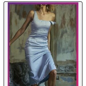 Zara Light Blue Midi Dress